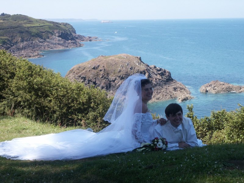 Karine et &Eacute;ric au bord de la mer &agrave; Saint-Quay-Portrieux