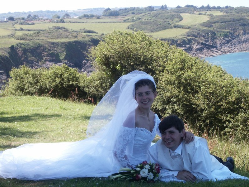 Karine et &Eacute;ric au bord de la mer &agrave; Saint-Quay-Portrieux