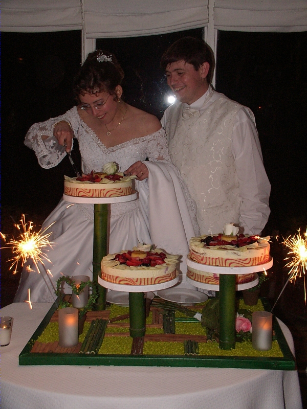 D&eacute;coupe du g&acirc;teau