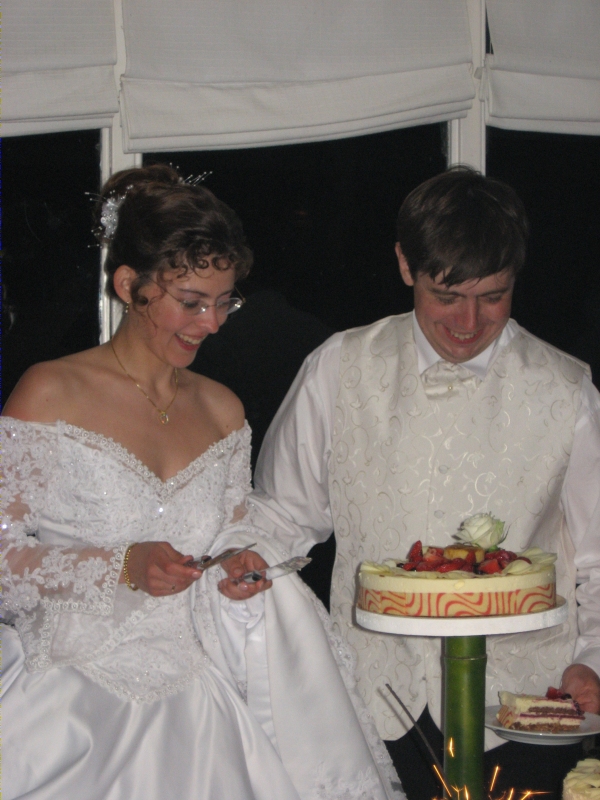 D&eacute;coupe du g&acirc;teau